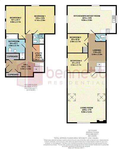 Floorplans For Stone Hall Lane, Enmore, Bridgwater