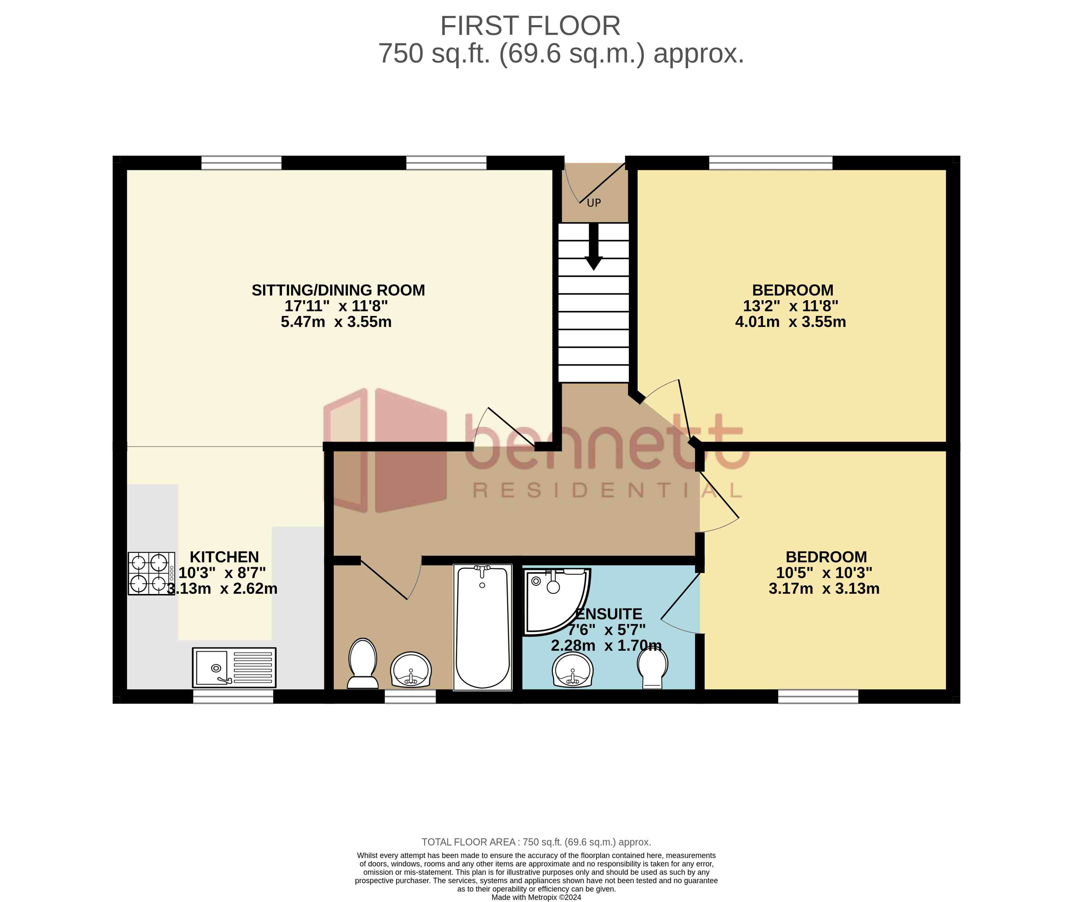 Floorplans For Northfield Court, Pollards Way, Taunton